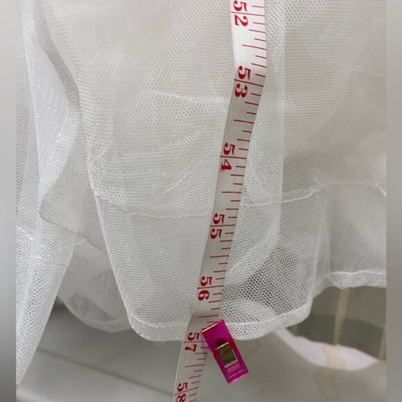 NWT Elegant White with Iridescent Sequins Prom Homecoming Wedding Gown Size XL - Picture 6 of 16